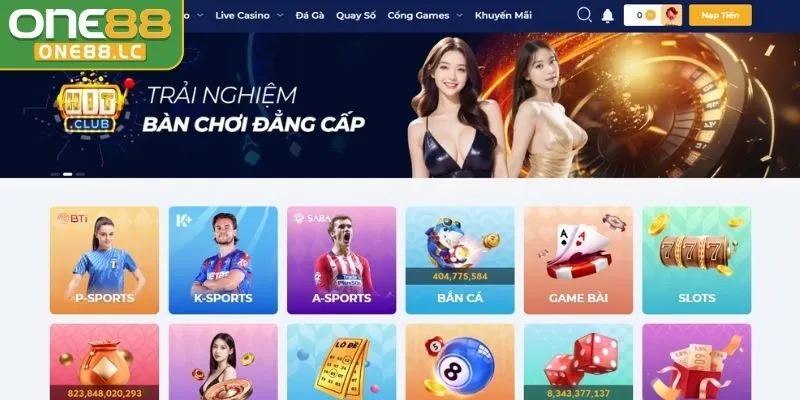 Giới thiệu sảnh Casino ONE88