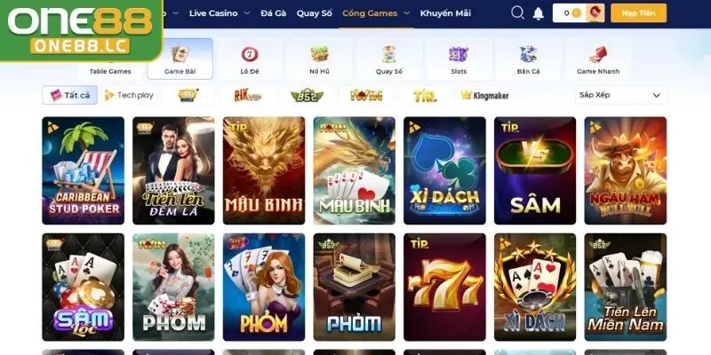 Tổng quan về game bài ONE88