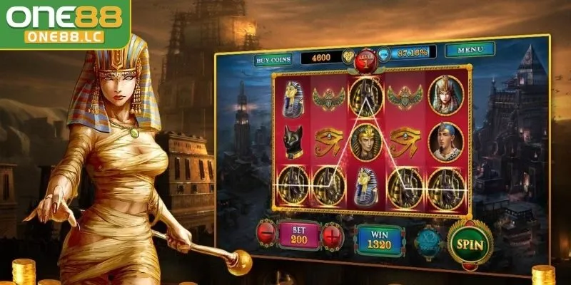 Game nổ hũ 3D Pharaoh's Riches bí ẩn văn minh Ai Cập cổ đại