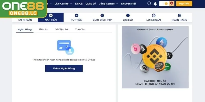 Những lưu ý quan trọng để nạp tiền ONE88 thành công