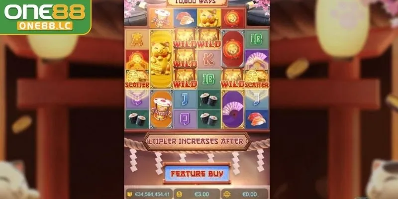 Lucky Neko với giá trị Jackpot cực khủng