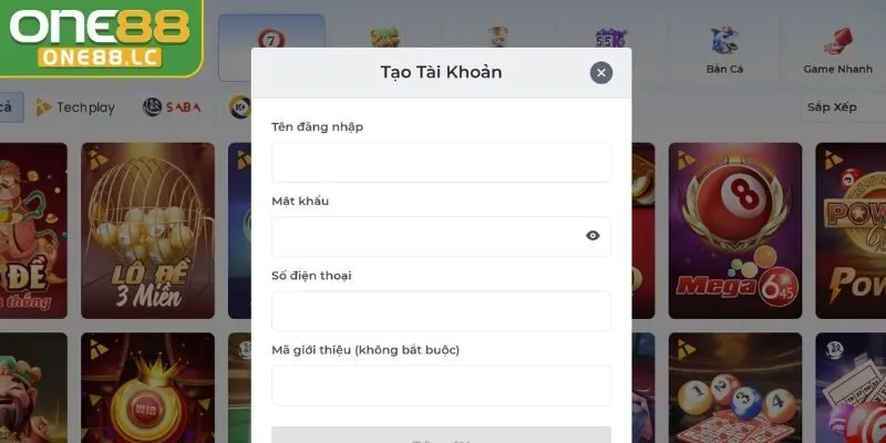 Cách đăng ký tài khoản xổ số One88